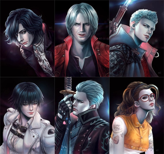 lady (devil may cry and 1 more) drawn by lithiumia