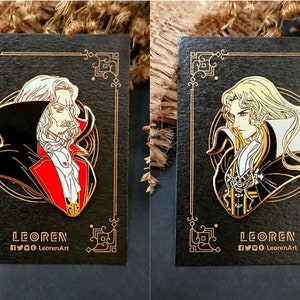 Castlevania Symphony of the Night - Dracula x Alucard - Hard Enamel Pin