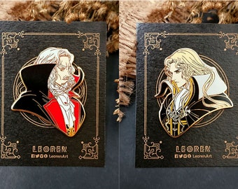 Castlevania Symphony of the Night - Dracula x Alucard - Hard Enamel Pin