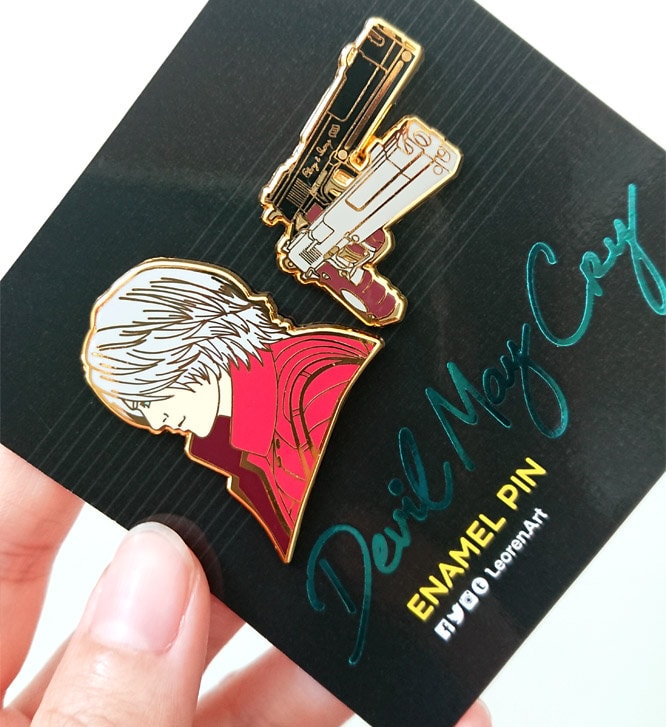 Devil May Cry - Dante Feat. Ebony & Ivory - Hard Enamel Pin - Etsy