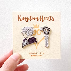 Kingdom Hearts - Riku + Keyblade - harde emaille pin