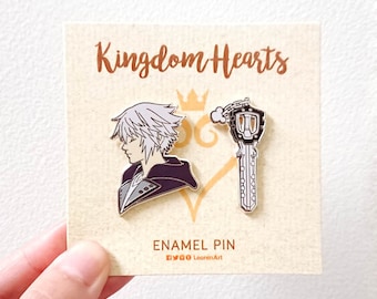 Kingdom Hearts - Riku + Keyblade - Hard enamel pin