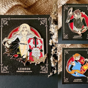 Castlevania Deluxe - Alucard x Trevor Belmont x Sypha - Hard Enamel Pin