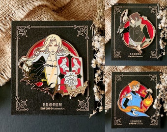 Castlevania Deluxe - Alucard x Trevor Belmont x Sypha - Hard Enamel Pin