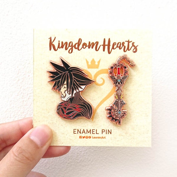 Kingdom Hearts - Vanitas + Keyblade - Hard enamel pin