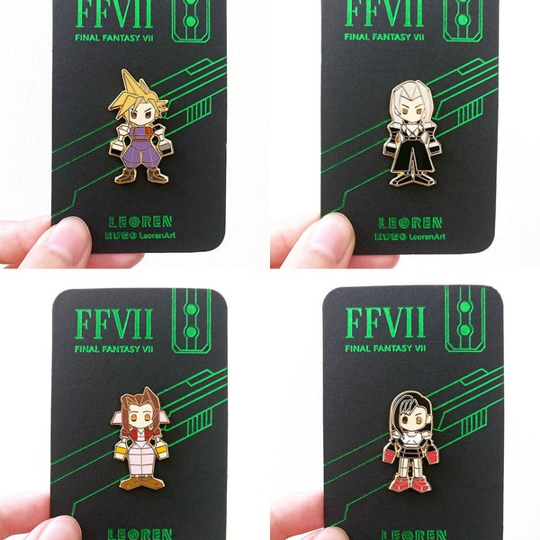 Final Fantasy VII Remake / FF7R - Polygon Hard Enamel Pin