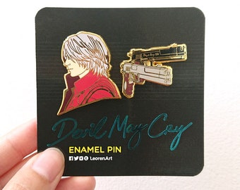 Devil May Cry - Dante feat. Ebony & Ivory - Hard Enamel Pin