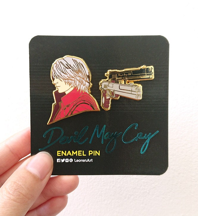 Devil May Cry - Dante Feat. Ebony & Ivory - Hard Enamel Pin - Etsy