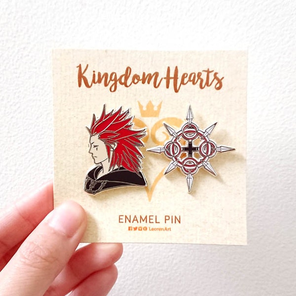 Kingdom Hearts - Axel + Chakram - Hard enamel pin