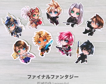 ファイナルファンタジー - ステッカーセット - スコール、クラウド