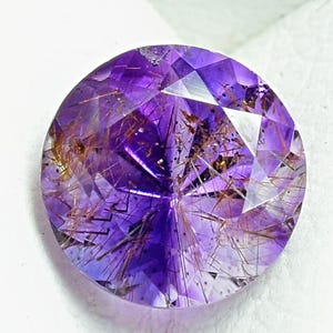 Moroccan Amethyst With Cranberry Flashes Lepidocrocite And Sparkling Hematite Inclusions 6 MM For Beautiful Jewelry Making Gift Ideas MA-320