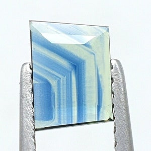 Parti Sapphire Slice Faceted 4.8X6.8 MM with Asterism Patterns Natural Parti Sapphire For Beautiful Jewelry Making PC-121