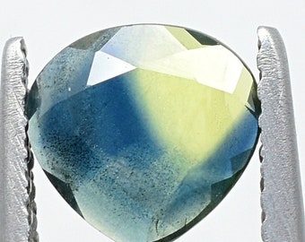 Tri-Color Parti Sapphire Top Quality 6.2X6.4 MM Gemstone For Custom Jewelry PC-108