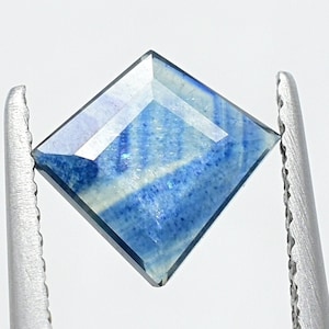 Parti Sapphire Slice Cut 7.8X8 MM with Asterism Patterns Natural Parti Sapphire For Beautiful Jewelry Making PC-117