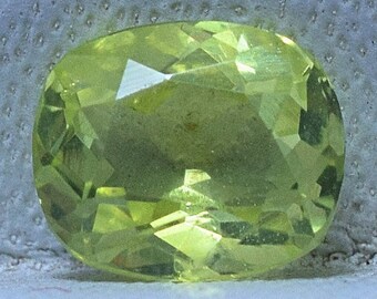 2.48 Cts Beautiful Natural Chrysoberyl Cut With Amazing Luster 6.5X7.5 MM Neon Green Chrysoberyl Faceted Gemstone Making For Jewelry CC-003