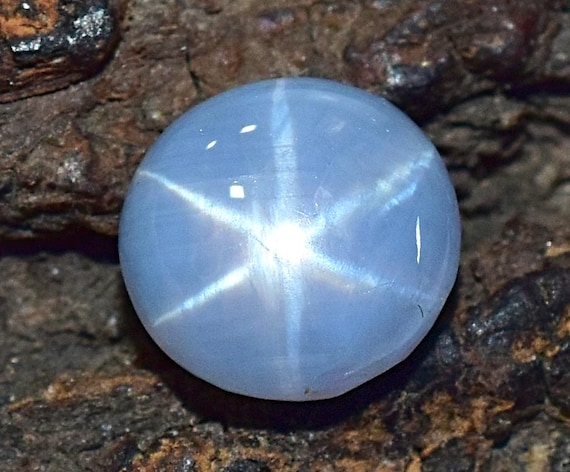 7 MM Blue Sappphire Star in 6 Rays Asterism from Sri Lanka 1.97 CT Natural Loose Cabochon for Jewelry Making & Rings BS-467