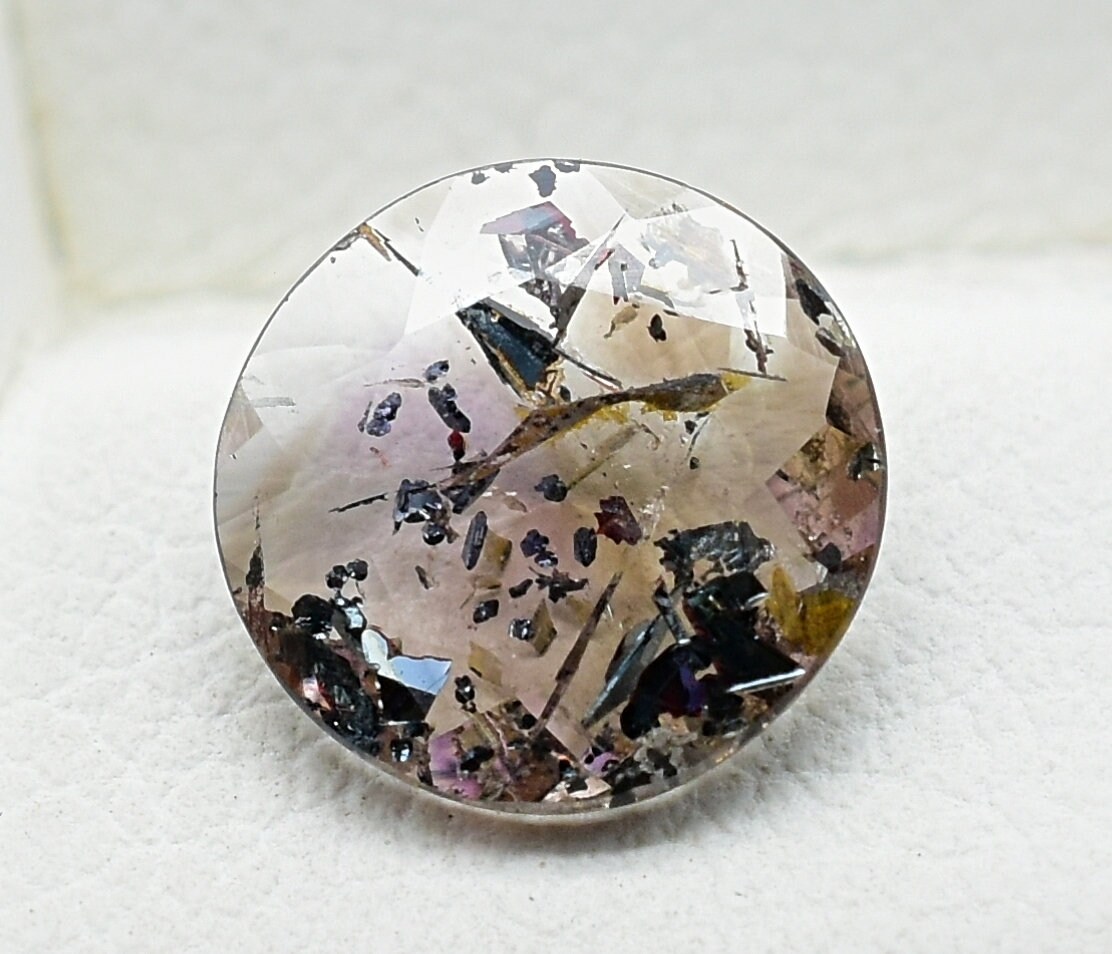 Bijou En Pierre Super Seven Naturelle - 7 Chakras - Taille 18.5x14x8 Mm - Neuf Sans Emballage