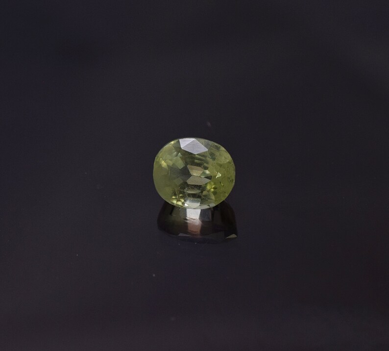 2.48 Cts Beautiful Natural Chrysoberyl Cut With Amazing Luster 6.5X7.5 MM Neon Green Chrysoberyl Faceted Gemstone Making For Jewelry CC-003