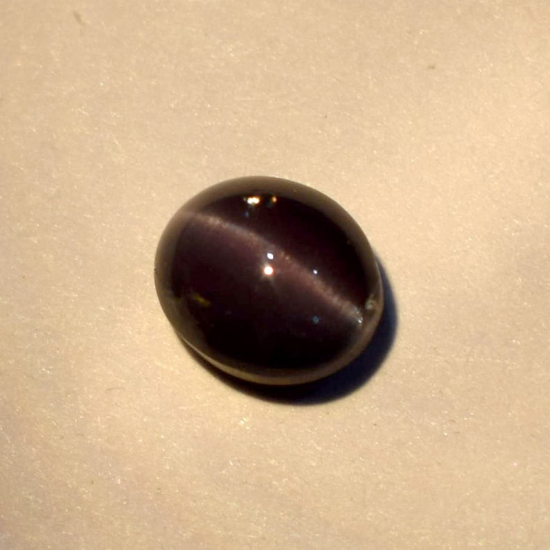 Natural Alexandrite Cats Eye Color Changing Gemstone 5.2*6.2 mm Approx Size Oval Shape Cabochan Free Shipping