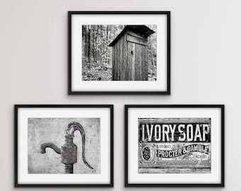 Rustic Farmhouse, farmhouse wall decor, gift, FixerUpper Style, Bathroom decor, Cottage art decor