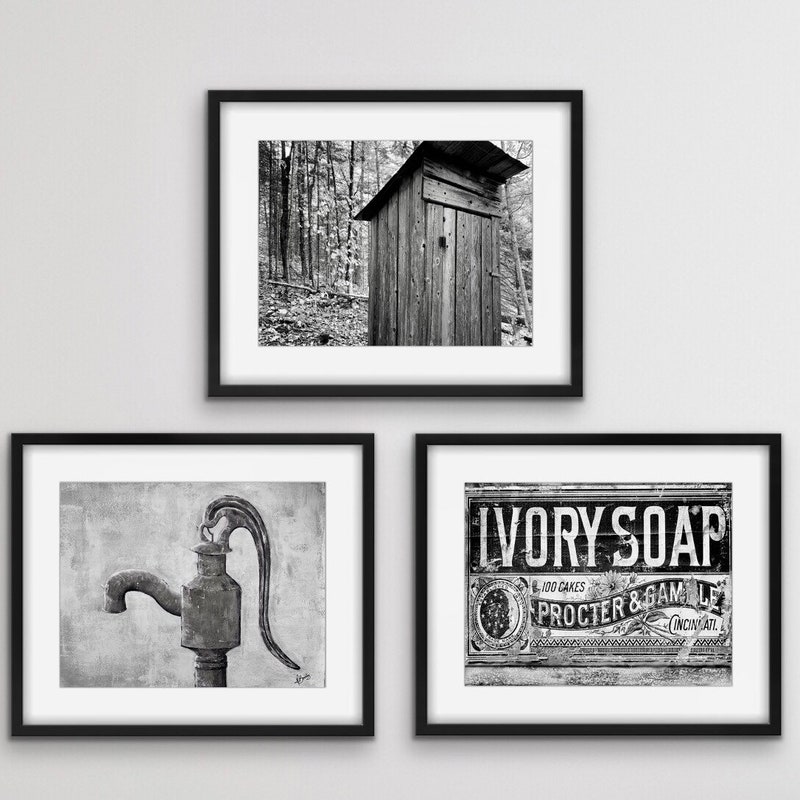 Rustic Bathroom Wall Decor - Etsy