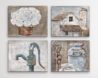Farmhouse Wall Decor,Primitive Art Prints ,Modern Farmhouse , SAVE 40%