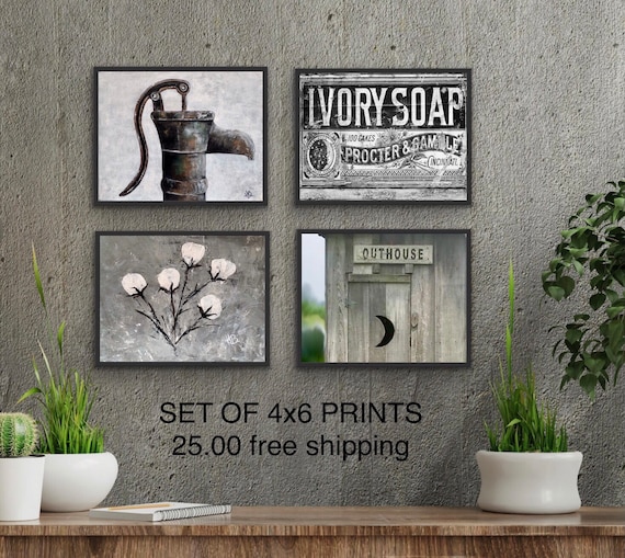 Farmhouse bathroom wall decor deals