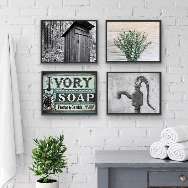 Farmhouse Bathroom Wall Decor - Etsy