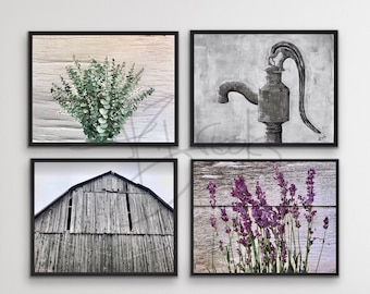 Farmhouse Wall Decor, Set of 5x 7 Prints PROMOTION