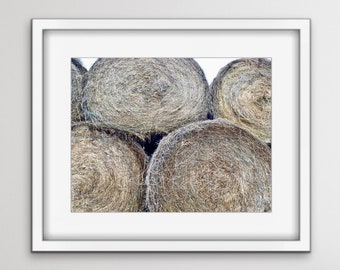 Decoração de parede de casa de fazenda, fardos de feno, estilo de arte para consertar Art5x7,8x10,11x14,16x20