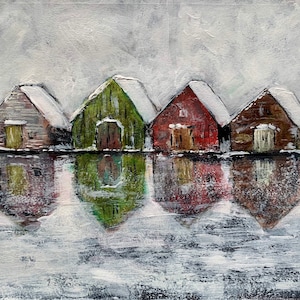 Paisagem aquática, impressão do artista, decoração de parede de fazenda Art5x7,8x10,11x14,16x20