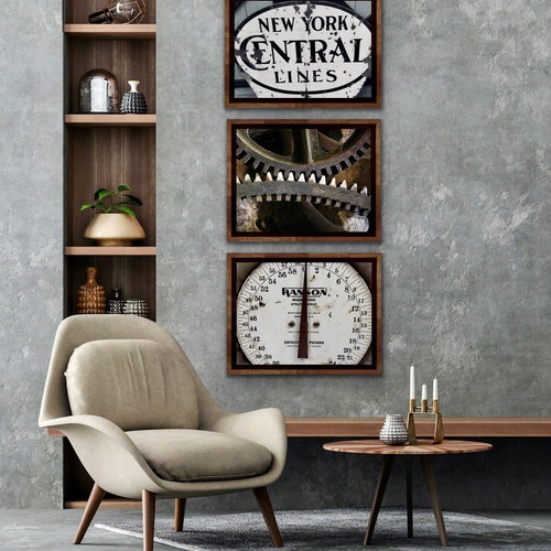 Farmhouse Bathroom Wall Decor Country Vintage Industrial - Etsy