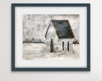 Farmhouse Wall Decor, Primitive Church, Modern Farmhouse, Rustic Cottage decor