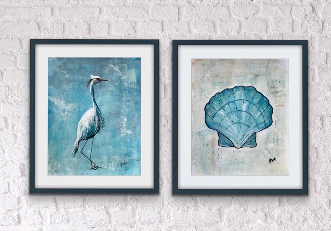 Beach Prints Nautical Art Bathroom Decor Coastal Art Etsy