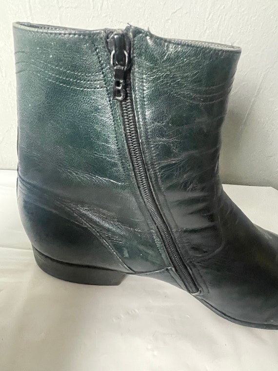 Bally VTG Green Leather Boots Tap Shoes 10 E - image 8