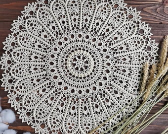 MADE TO ORDER Gorgeous lace table centerpiece, Large doily for table decoration