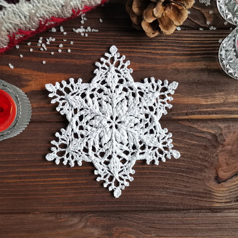 Cozy winter ornament (made to order), Snowflake decoration for Christmas