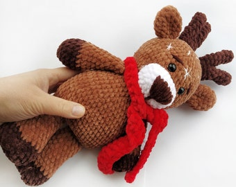 Deer plush toy, Cute baby Plush fawn, Deer stuffed animals, Woodland nursery decor