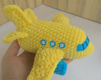 Crochet toy Airplane  Gift toy for boys