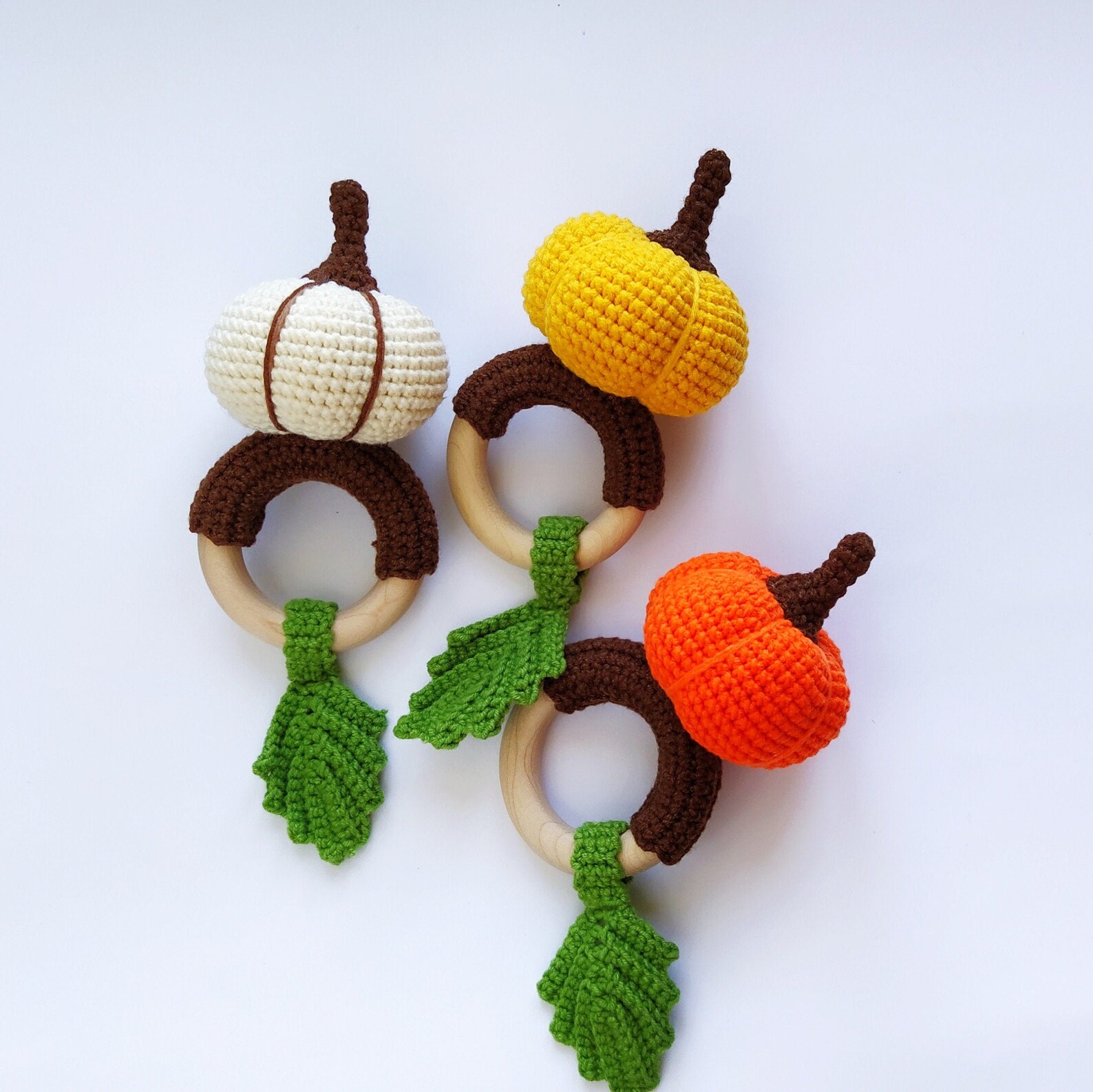 Pumpkin Rattle Toy Halloween Baby Rattle Autumn Baby Shower Etsy