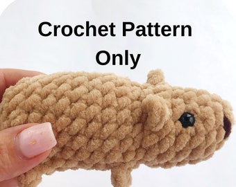 Crochet Pattern Capybara Plushie