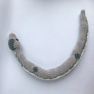 Crochet Pattern Gray Ball Python Snake plush image 6