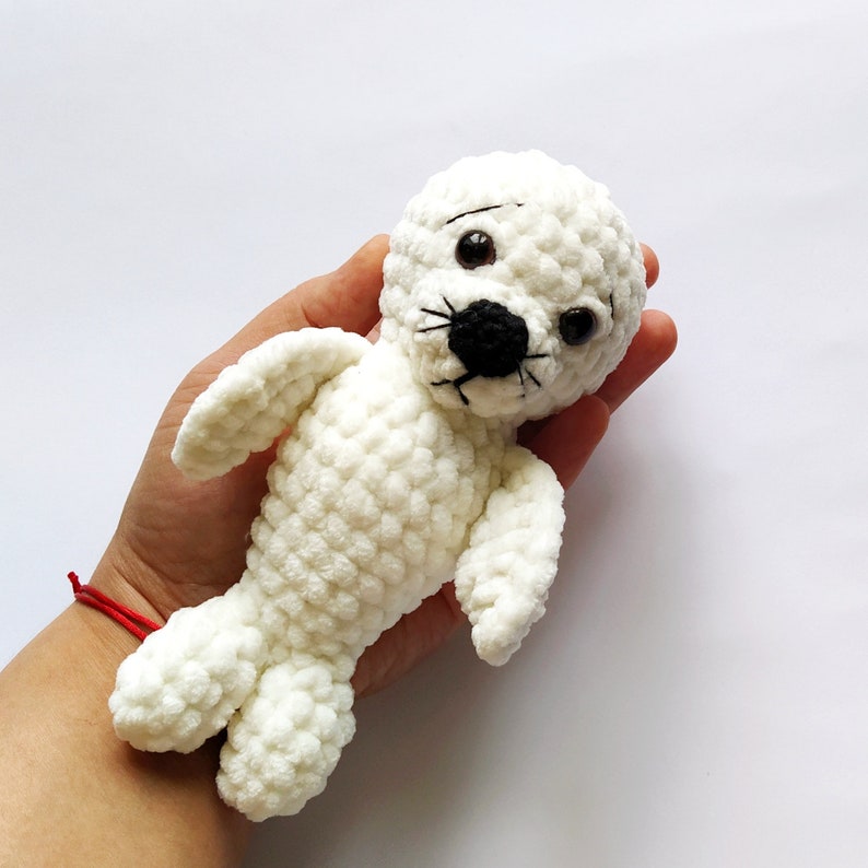 Baby Seal Plush Toy Seal Stuffed Animal Harbor Seal Plushie Etsy