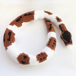 Pied Ball Python Snake Plush , Stuffed Reptile Lovers Gift, Cute Snake ...