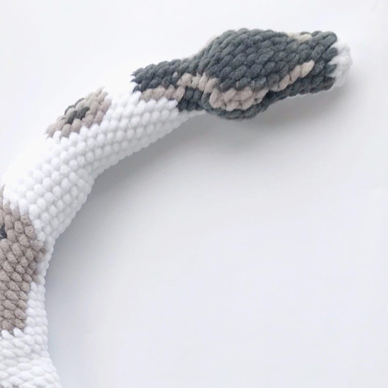 Pied Ball Python Snake Plush, Stuffed Reptile Lovers Gift, Cute Snake ...
