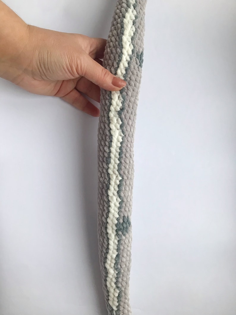 Crochet Pattern Gray Ball Python Snake plush image 7