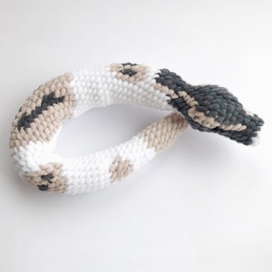Pied Ball Python Snake Plush , Stuffed Reptile Lovers Gift, Cute Snake ...