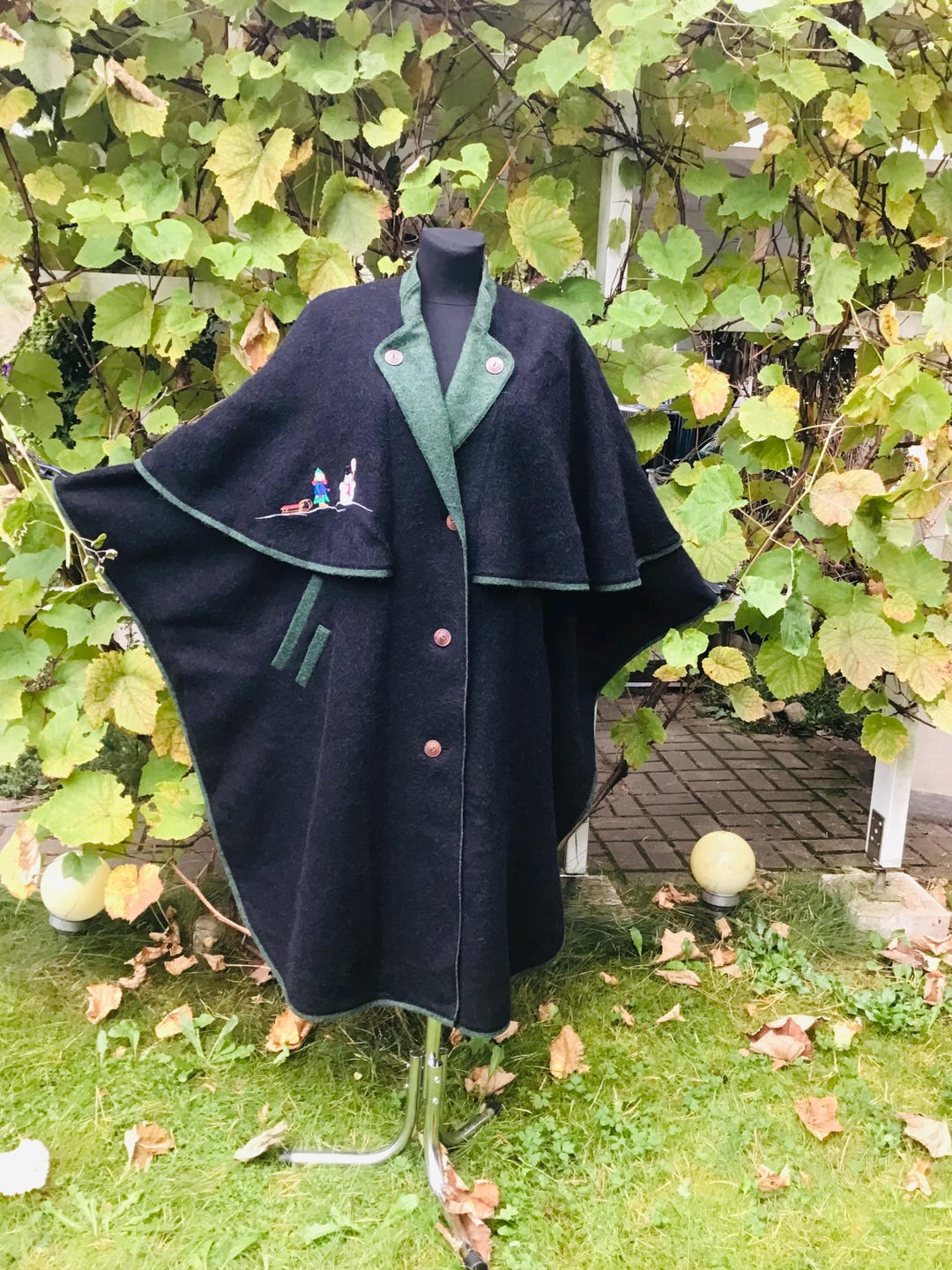 Germany製 Vintage LODEN Coat ローデン Poncho