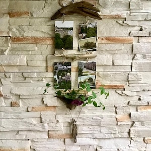 Driftwood Photo Hanger Driftwood Wall Decor Mobile Wall Hanging Driftwood Garland