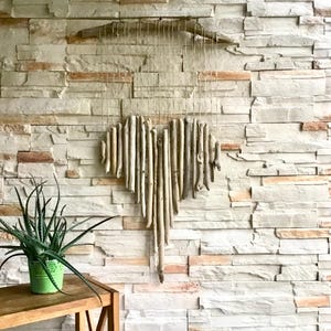 Driftwood Love Heart Driftwood Wall Art Driftwood Wall Decor Mobile Wall Hanging